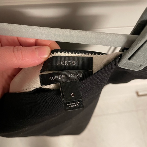 Black super 120s jcrew skirt size 6 - Picture 3 of 4